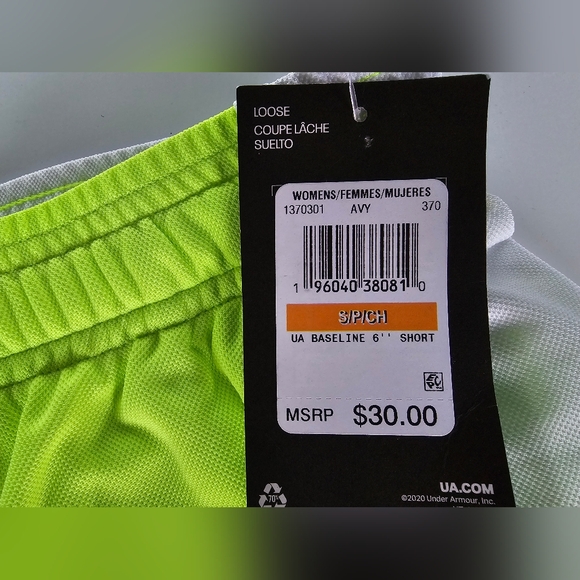 Under Armour Women's Baseline 6" Basketball Shorts Small NWT - Picture 7 of 11